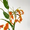 Decorative Flowers Flame Lily Artificial Autumn Art Plants Fall Decoration Home Wedding Orange Arrangements