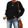 I nuovi maglioni firmati vendono bene il maglione allentato da donna con colletto tondo e maglione a maniche lunghe