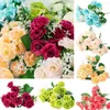 Decoratief bloemen Party Garland Fake Home 15 Heads Silk Rose Bouquet