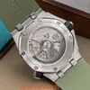 Знаменитые наручные часы AP Royal Oak Offshore Series 15720ST Прецизионная сталь Авокадо Зеленая пластина Мужская мода Досуг Бизнес Спортивная техника Часы для дайвинга