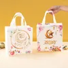 Opbergzakken StoBag 12 stuks Ramadan Eid Mubarak Non-woven Tote Gift Stof Snoep Pakket Waterdicht Herbruikbaar Etui Feestartikelen