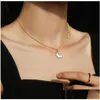 Colliers Timeless Wonder Titanium Sweet Émail Collier Mode Enfants Bijoux Kpop Designer Emo Ins Cadeau Goth Mignon Bal Egirl 5524 Drop Dhtmu