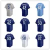 Los Angeles Custom Dodgers Baseball Jerseys Austin Barnes 16 Will Smith 17 Shohei Ohtani 50 Mookie Betts 5 Freddie Freeman 8 Enrique Hernandez 9 Gavin Lux