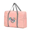 Duffel Torbalar Seyahat Katlanabilir Çanta Taşınabilir Largecapity Giyim Organizatör Bagaj Sıralama Kadınlar Tüy Desen Duffle Bag