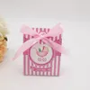 Confezione regalo 12/24/48pc Baby Shower Souvenir Boy Girl Candy Chocolate Box Confezione di compleanno Boite Macaron