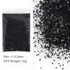 4Bag50g Pure Black y Nail Glitter Powder Holographic Sparkly Mixed Hexagon Sequins Decoration Nails Accessories Supplies 240328