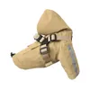 Vêtements pour chiens Veste de pluie confortable Faux Cuir Fermeture à glissière Couleur vive Manteau de chiot Sweats à capuche Vêtements pour animaux de compagnie imperméable imperméable