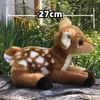 Sika hjortar anime söt plysch buck plysch leksaker livtrod djur simulering fylld docka kawai leksaksgåvor för barn 240325