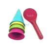 Giochi con la sabbia Divertimento in acqua Set di giocattoli con sabbia Set da 5 pezzi 4 coni e paletta Kit da gioco con sabbia per bambini Giocattoli con sabbia Regalo di compleanno per piscina estiva Giochi in spiaggia 240402