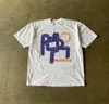 Été américain rétro classique produit motif lettre t-shirt hommes col rond Harajuku décontracté HipHop Couple haut de rue 240323