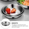 Servis uppsättningar rostfritt stål soppa skål hem bordsartiklar blandning skålar frukt tvätt koreansk bassäng förvaring hållare hushåll ånga maträtt