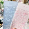 Söta textbrev koreanska journaldagbok deco klistermärken diy scrapbooking stationery material idol vykort deco klistermärken leveranser