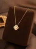 Collier de trèfle chanceux en argent sterling avec diamants pour femmes, à la mode 2024 Nouvelle chaîne de colliers populaires de haute qualité