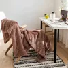 Blankets Double-layer Thick Quilt Winter Warm Sofa Blanket Soft Flannel Easy-care Home Living Room Bedroom Household Bedding