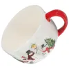 Tasses en céramique à motif de bonhomme de neige, jolie tasse à eau, céréales, soupe de noël, décors de noël pour petit déjeuner