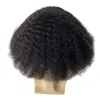 Substituição de cabelo humano virgem brasileiro # 1b preto natural 8mm onda 32x34cm renda completa com peruca de perímetro pu hollywood perucas masculinas para homens negros