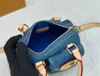 Kot vintage çanta mini çanta mini baget çanta deri kolu çıkarılabilir omuz kayışı moda omuz zinciri çantası denim çanta crossbody denim cüzdanlar