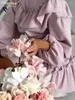 Sukienki robocze Clagive Modna luźna różowa 2 -częściowe zestawy damskie 2024 elegancki top z długimi rękawami z mini spódnice z wysokim talią