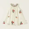 2024 sommer Neue Kinder Baby Mädchen Mode Kleidung Kinder Ärmellose Gestickte Blume Gaze Kleid Kinder Mantel 2-7Y 240402