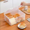 Botellas de almacenamiento Caja de pan transparente con tapa Contenedor Dispensador Bin Accesorio para el hogar para cocina Comedor Mesa