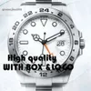 カラー2セレクション42mmムーブメント腕時計アジア2813修正されたエクスプローラーホワイトダイヤルブラックIIメンズウォッチウォッチ2388 9 4mm 813 ES388