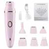 Rasoirs électriques 7 en 1 épilateur femmes rasoir femelle sourcil nez jambe épilateur facial bikini tondeuse rechargeable dépilatoire 2442