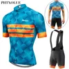 Pro Cykeltröja Set Men Cycling Set Outdoor Sport Bike Clothes Women Dreable Anti-UV Bicycle Clothing Wear Suit Kit 240320