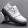 Dress Shoes Men's Spring 2024 Business Formal Casual Leather Chef Black Working Labor Protection Trendy Youth