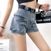 Jeans da donna classici a vita alta tasche multiple pantaloncini cargo da donna corti streetwear moda estate femminile sexy mini pantaloni in denim