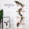 Dekorativa blommor Vine Decoration Wall Decor Family Windows Ballcony Wedding Artificial Silk Begonia Fake Plants Rattan