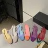 10A Nouvelle Arrivée Femmes Sandales Slingback Ronde Bout Fermé Designer De Piste Plat Avec Glissement Sur 2024 Nouvelles Couleurs Femmes Robe Sandales De Créateur