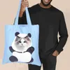 Przenośna torba na nośniki kota Pet Pet Canvas Panda Kształt Kształt Kształt