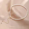 Anhänger Lii Ji Choker Halskette Perle 14K Gold gefüllt Kein Verblassen Hochglanz Süßwasser Damen Schmuck Weihnachtsgeschenk Halsband