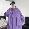 Herrenjacken Reißverschlussjacke Männer High Street Patchwork Einfarbige winddichte Mäntel Frauen Frühling Herbst Dünne Mode College S-XXXL