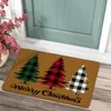 Mattor 2024 Julmatta Santa Doormat Ornament Pendant Merry Decor for Home Badrum Kök Beddroom Noel Floor