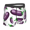 Cuecas masculinas berinjela roupa interior legumes moda boxer shorts calcinha homme respirável plus size