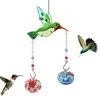 Other Bird Supplies Hummingbird Feeder Pretty Wind Chime Design Feeding Station Leak-Proof Hanging Feeders Food Container Garden Backyard