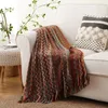 Blankets Home Boho Throw Blanket For Couch Sofa Bed Farmhouse Cottage Decor Soft Warm Cozy Knit With Tassels Durable Easy To Use