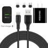 Chargeurs Nouveauté Eseekgo Qc-06 Set 1Xusb-A Qc3.0 Adaptateur de voyage avec 1M de données EU / US rapide dans la boîte de vente au détail Drop Delivery Electronics Ba Dhpgv