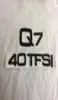 3D Chrome Q7 40 TFSI Letter Trunk Emblem Emblems Tylna odznaka naklejka na czarne 4595338