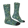 Men's Socks Forest Green Paisley Babylon Water Drop Male Mens Women Winter Stockings Polyester