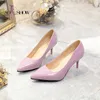 HBP Non-Brand China Wholesale hot sale high heel shoes modern office casual high heel shoes for women and ladies