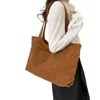 DrawString E74B Kvinnors stora kapacitet handväska praktiska och funktionella axelväska shoppinghandväskor för arbetsresor