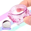 Storage Bottles 50Pcs 3g 5g Empty Plastic Diamond Shaped Cosmetics Jars Makeup Cream Nail Art Reusable Bottle Eye Shadow Box Pearl Treasure