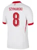 Polens 2024 Lewandowski Soccer Jerseys Men Kids Kit Polonia 2025 Zielinski Milik Zalewski Szymanski Polish Football Shirt Polen Uniform Boy 24 25 Pologne Bednarek