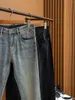 2024年春/夏のメンズジーンズパンツ高品質の快適なスリムストレッチファッションカジュアルカジュアルスモールフィート