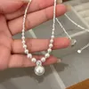 Pendentif Colliers Perles délicates Chaîne Collier Alliage Matériel Cadeau parfait pour les femmes filles