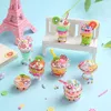 Enfants crème glacée Mini tasse à la main jouet Dessert fête crème colle matériel Pack enfants bricolage Art et artisanat jouets filles cadeaux 240329