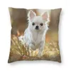 Pillow Chihuahua Dog Covers Sofa Living Room Animal Pattern Square Case 40x40