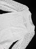 الثياب الحضرية المثيرة لباس المرأة فستان 2024 من المألوف أبيض من الدانتيل الطاقم الرقبة الفواس الفضي فضيا فائقة رقيقة رقيقة الزفاف فستان الكرة الضيف بالإضافة إلى الحجم y240402